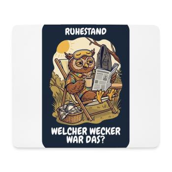 Rente Schichtdienst – Welcher Wecker? - Mousepad (Querformat) - Weiß - Vorne