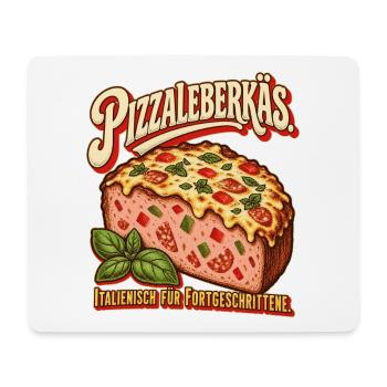 Pizzaleberkäs Italienisch für Fortgeschrittene - Mousepad (Querformat) - Weiß - Vorne