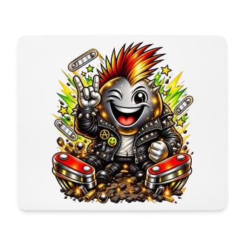 Punk Bomber pinball flipper Peace Love Multiball  - Mousepad (Querformat) - Weiß - Vorne
