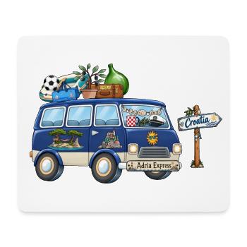 Kroatien Camper Wohnmobil - Mousepad (Querformat) - Weiß - Vorne