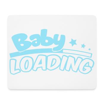 Baby Loading Logo in Sky Blue - Mousepad (Querformat) - Weiß - Vorne