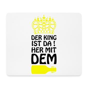 Königliche Silhouette Bier - Mousepad (Querformat) - Weiß - Vorne