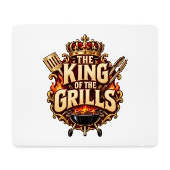 The King of the Grills – König am Grill - Mousepad (Querformat) - Weiß - Vorne