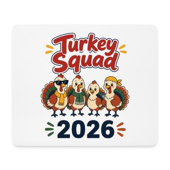 Turkey Squad 2026 – Lustiges Thanksgiving Shirt - Mousepad (Querformat) - Weiß - Vorne