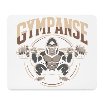 Gympanse Gewichtheber Bodybuilding - Mousepad (Querformat) - Weiß - Vorne