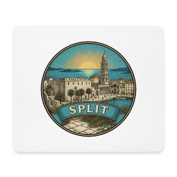 Split Kroatien Reiseabzeichen Diokletians Andenken - Mousepad (Querformat) - Weiß - Vorne