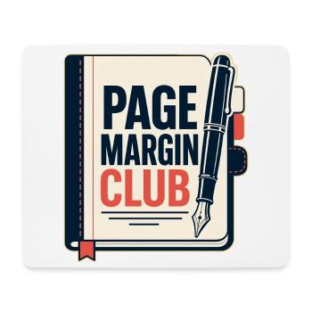 PAGE MARGIN CLUB Computer - Mousepad (Querformat) - Weiß - Vorne