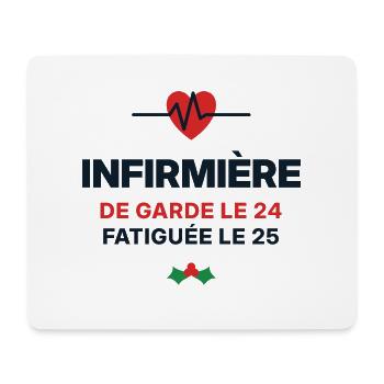 Krankenschwester im Dienst zu Weihnachten – Krankenschwestergeschenk - Mousepad (Querformat) - Weiß - Vorne