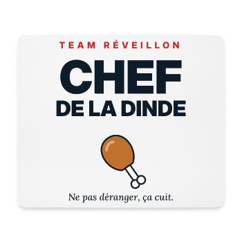 Turkey Chef – Lustiges Weihnachtsessen-T-Shirt - Mousepad (Querformat) - Weiß - Vorne