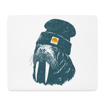 Walross Meer Küstenkind Outdoor - Mousepad (Querformat) - Weiß - Vorne