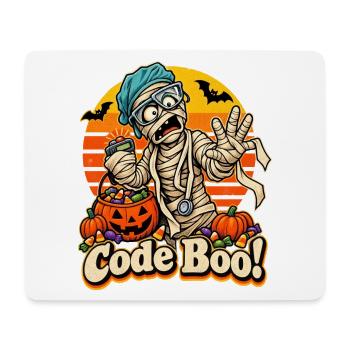 Halloween Mumienarzt Code Boo Notfall - Mousepad (Querformat) - Weiß - Vorne