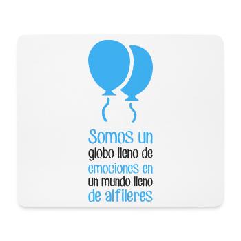 Wir sind ein Ballon voller Gefühle - Mousepad (Querformat) - Weiß - Vorne