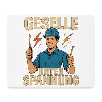 Geschenk zur bestandenen Elektriker-Gesellenprüfun - Mousepad (Querformat) - Weiß - Vorne