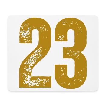 23 - Mousepad (Querformat) - Weiß - Vorne