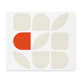 GEFÜGE 01 – Geometrische Formen - Mousepad (Querformat) - Weiß - Vorne
