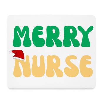 Frohe Nurse Weihnachtspullover Retro Nurse Geschenk - Mousepad (Querformat) - Weiß - Vorne