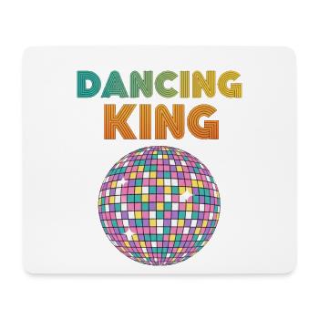 Dancing King Discokugel Vintage Geburtstag Party - Mousepad (Querformat) - Weiß - Vorne
