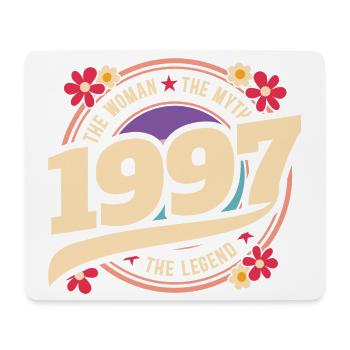 1997 30 Years Anniversary Vintage Woman - Mousepad (Querformat) - Weiß - Vorne