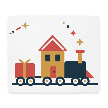 Lebkuchen-Express – Weihnachten auf Schienen - Mousepad (Querformat) - Weiß - Vorne