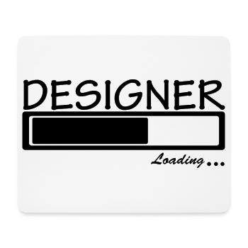 funny designer - Mousepad (Querformat) - Weiß - Vorne