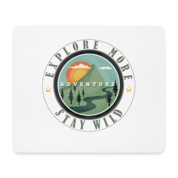 Vintage Berge Abenteuer Spruch Retro Explore More  - Mousepad (Querformat) - Weiß - Vorne