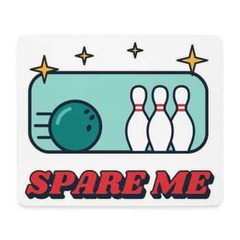 Spare Me Retro Bowling - Mousepad (Querformat) - Weiß - Vorne
