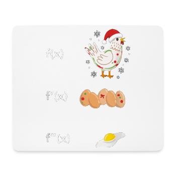 Ableitung Huhn Ei Spiegelei Mathe Funktion Xmas - Mousepad (Querformat) - Weiß - Vorne