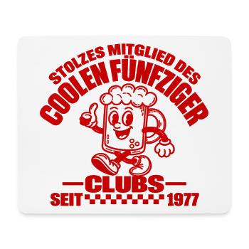 50er Club 1977 – Stolzer Jahrgang - Mousepad (Querformat) - Weiß - Vorne