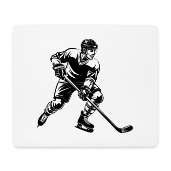 Eishockeyspieler - Mousepad (Querformat) - Weiß - Vorne