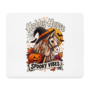 Hobby Horse Spooky Vibes Halloween - Mousepad (Querformat) - Weiß - Vorne