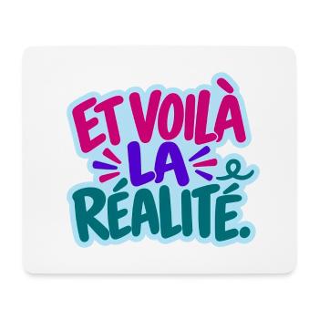 Et voilà – Französischer Spruch - Mousepad (Querformat) - Weiß - Vorne