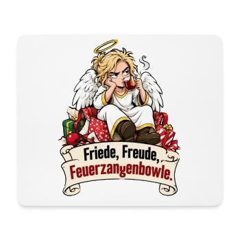 Engel, Weihnachten Feuerzangenbowle - Mousepad (Querformat) - Weiß - Vorne