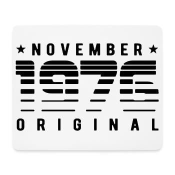 Original November 1976 Retro Streifen Geburtstag - Mousepad (Querformat) - Weiß - Vorne