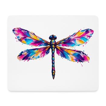 Prismatische Libelle - Mousepad (Querformat) - Weiß - Vorne