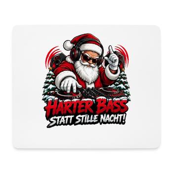 Harter Bass Santa Remix - Mousepad (Querformat) - Weiß - Vorne