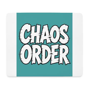 Chaos Order: Comic-Typografie - Mousepad (Querformat) - Weiß - Vorne