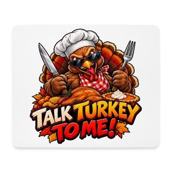 Wütender Truthahn – Der König des Thanksgiving - Mousepad (Querformat) - Weiß - Vorne