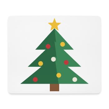 Tannenbaum minimalistisch - Weihnachtsbaum Motiv - Mousepad (Querformat) - Weiß - Vorne
