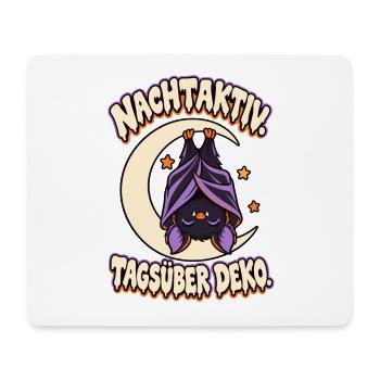 Nachtaktiv tagsüber Deko Fledermaus - Mousepad (Querformat) - Weiß - Vorne