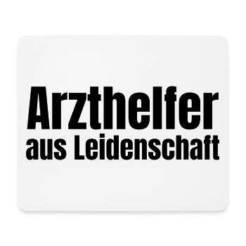 Arzthelfer aus Leidenschaft MFA Geschenk - Mousepad (Querformat) - Weiß - Vorne