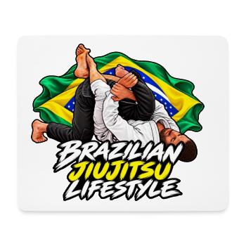 Kimura – BJJ Brasilianischer Jiu-Jitsu-Lebensstil - Mousepad (Querformat) - Weiß - Vorne