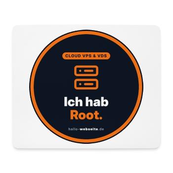 Ich Hab Root. Linux Admin Shirt - Mousepad (Querformat) - Weiß - Vorne