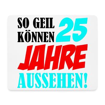 25 Jahre Aussehen – Retro Comic Stil - Mousepad (Querformat) - Weiß - Vorne