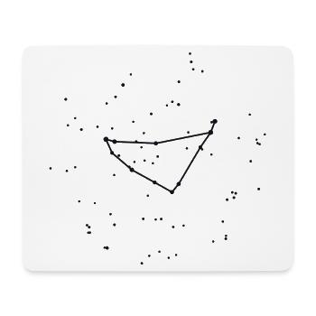 Sternzeichen Steinbock – das echte Sternbild - Mousepad (Querformat) - Weiß - Vorne