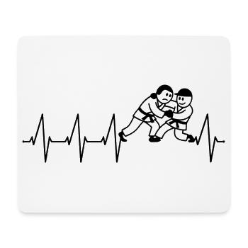  Judoka Taekwondo Karate Aikido Ju-Jutsu - Mousepad (Querformat) - Weiß - Vorne