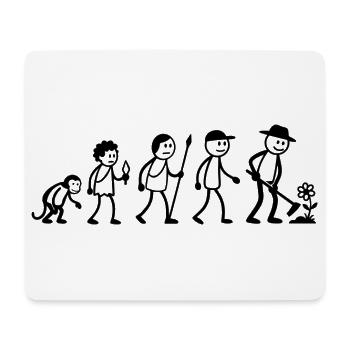  Garten Landwirt Landschaftgärtner Strichmänchen - Mousepad (Querformat) - Weiß - Vorne