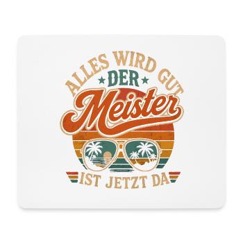 Meisterprüfung bestanden Meister - Mousepad (Querformat) - Weiß - Vorne