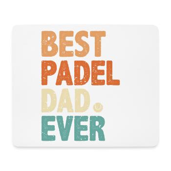 Padel Dad Bester Vater Padel Padelist Spieler - Mousepad (Querformat) - Weiß - Vorne