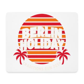 Berlin Holiday Traditions Run Deep Berlin Retro - Mousepad (Querformat) - Weiß - Vorne