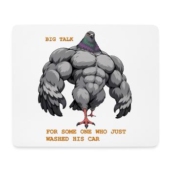 Big Talk for someone who just washed his car - Mousepad (Querformat) - Weiß - Vorne